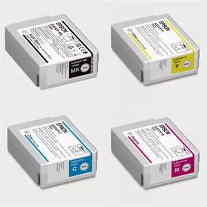 Full set of ink cartridges for Epson ColorWorks C4000, Matte Black